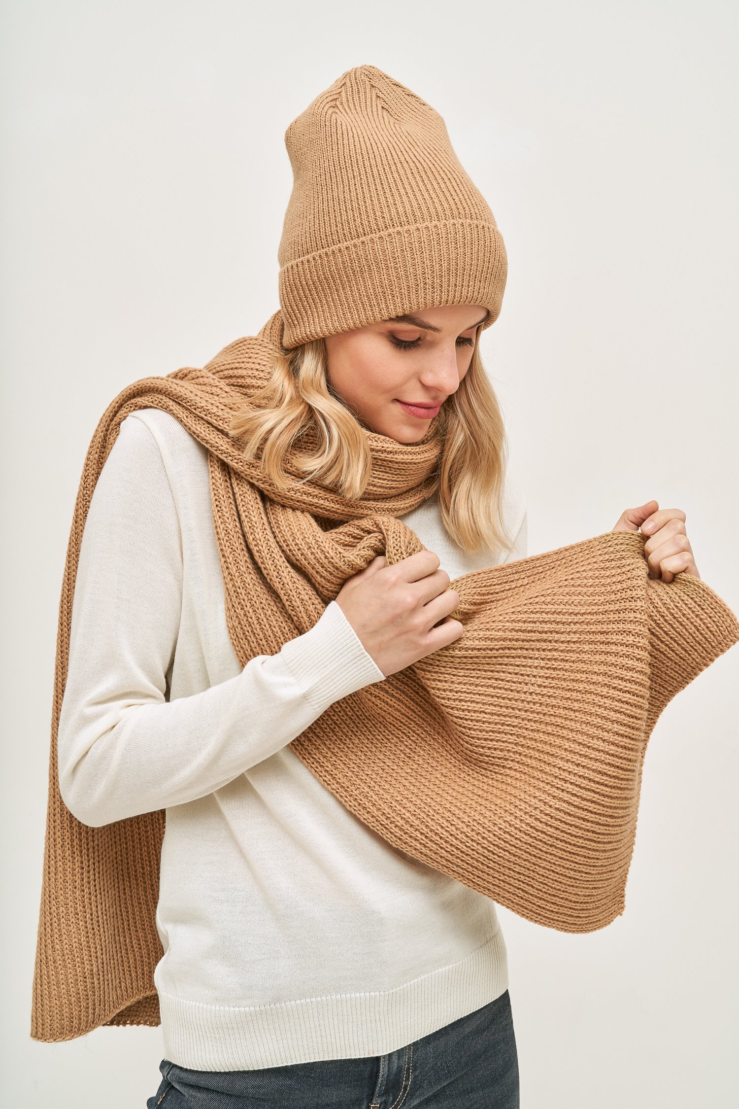 Unisex šalikas su merino vilna