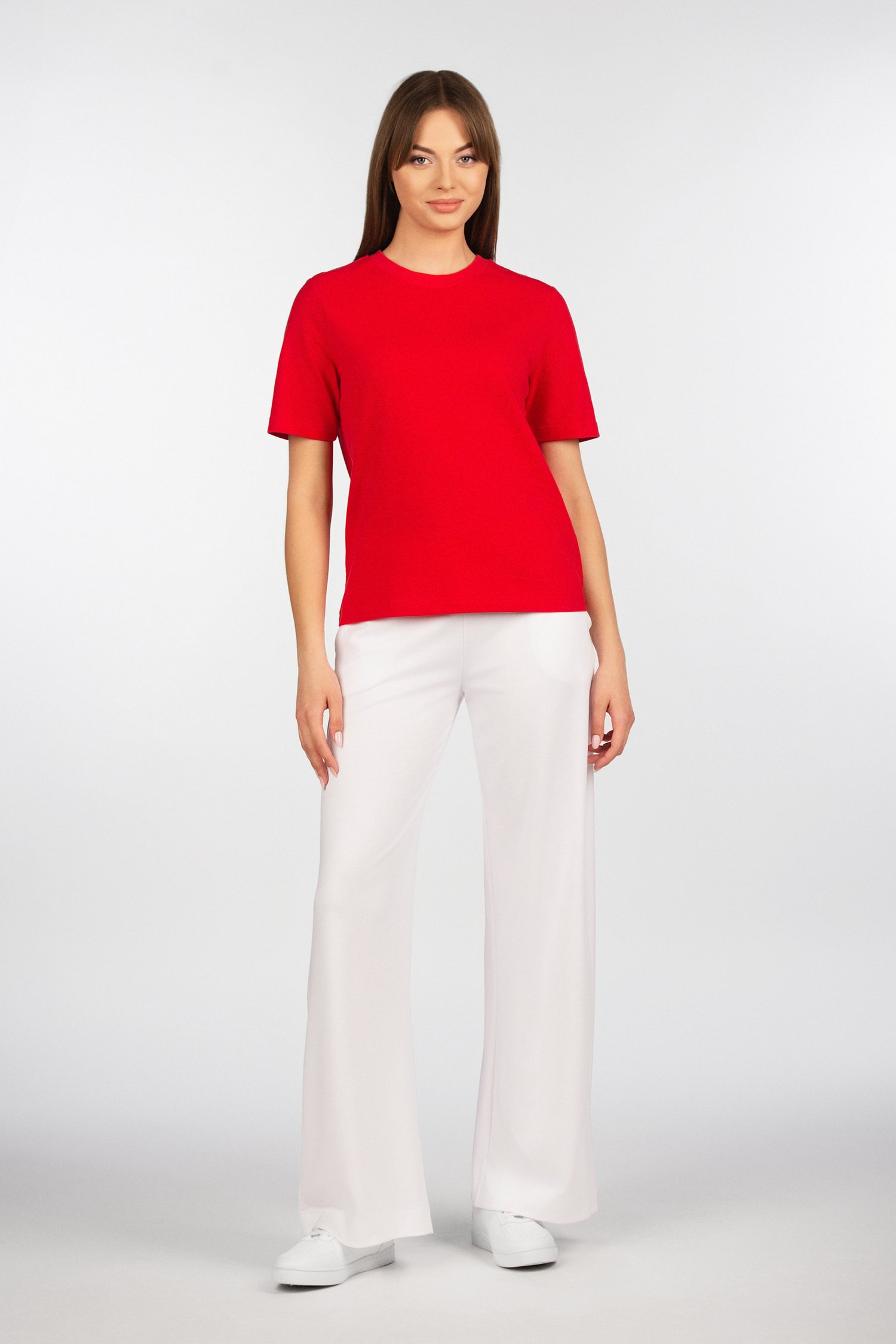 Plačios kelnės su kišenėmis