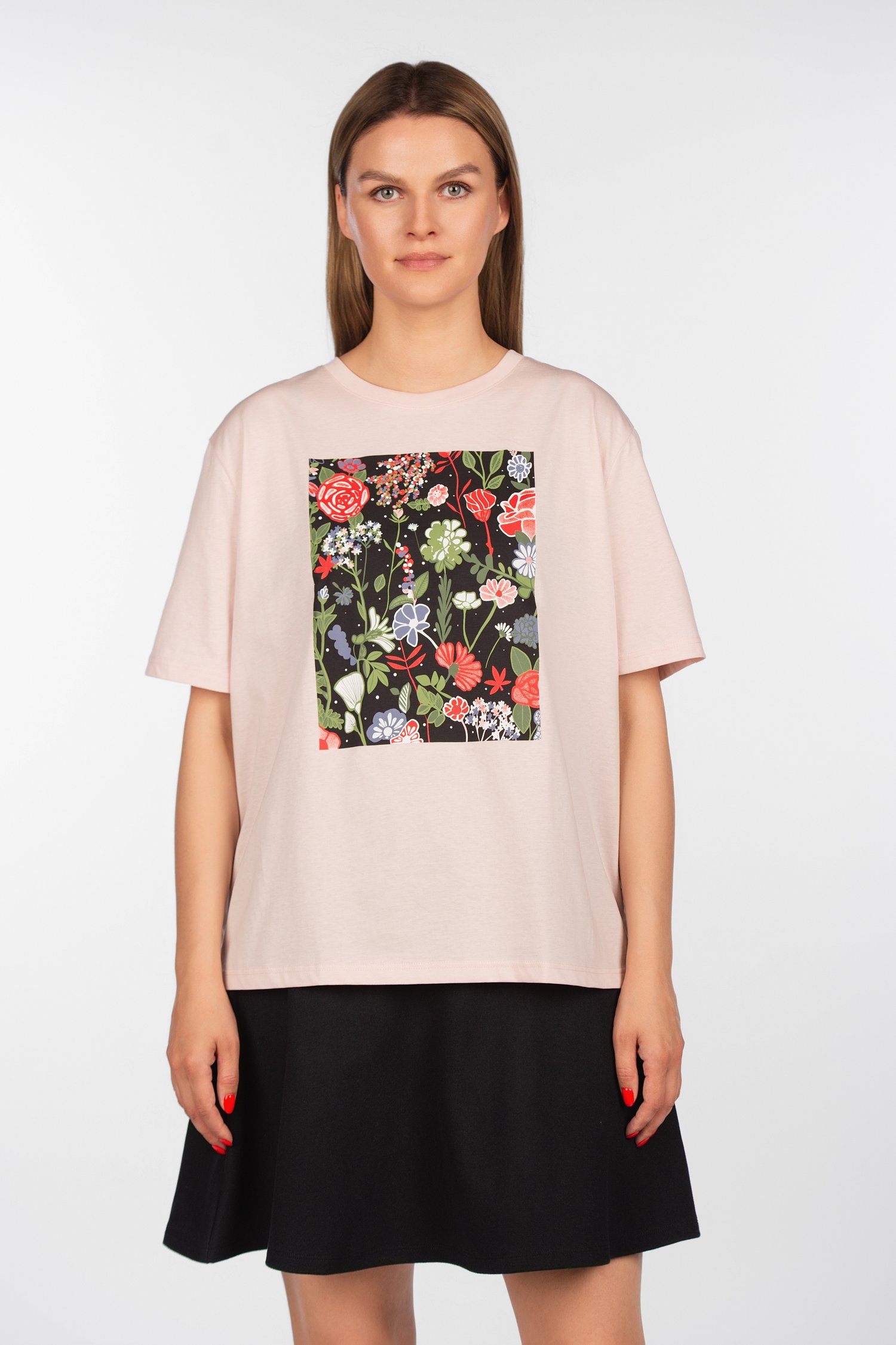 Šukuotinės medvilnės marškinėliai "Garbanota"