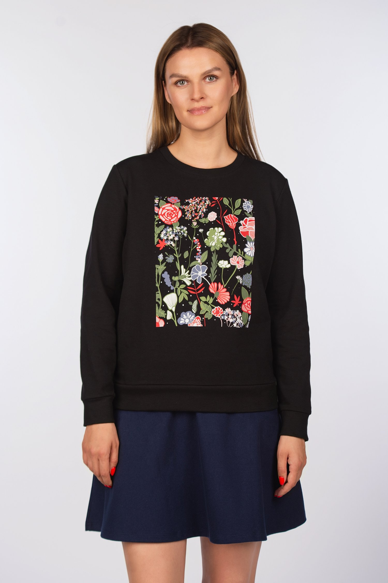 Šukuotinės medvilnės džemperis "Garbanota"