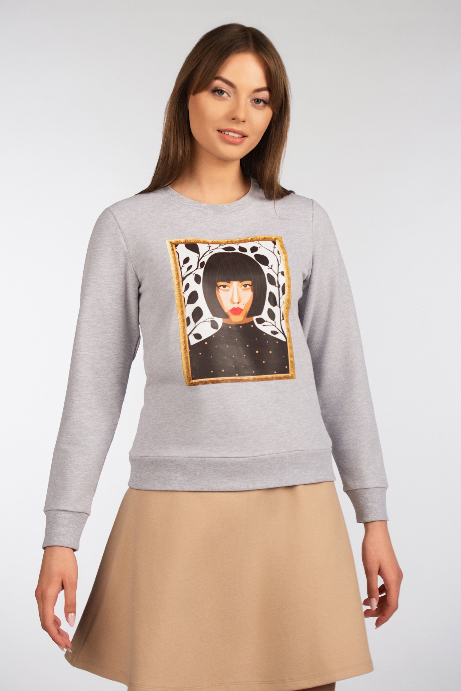 Šukuotinės medvilnės džemperis "Garbanota"