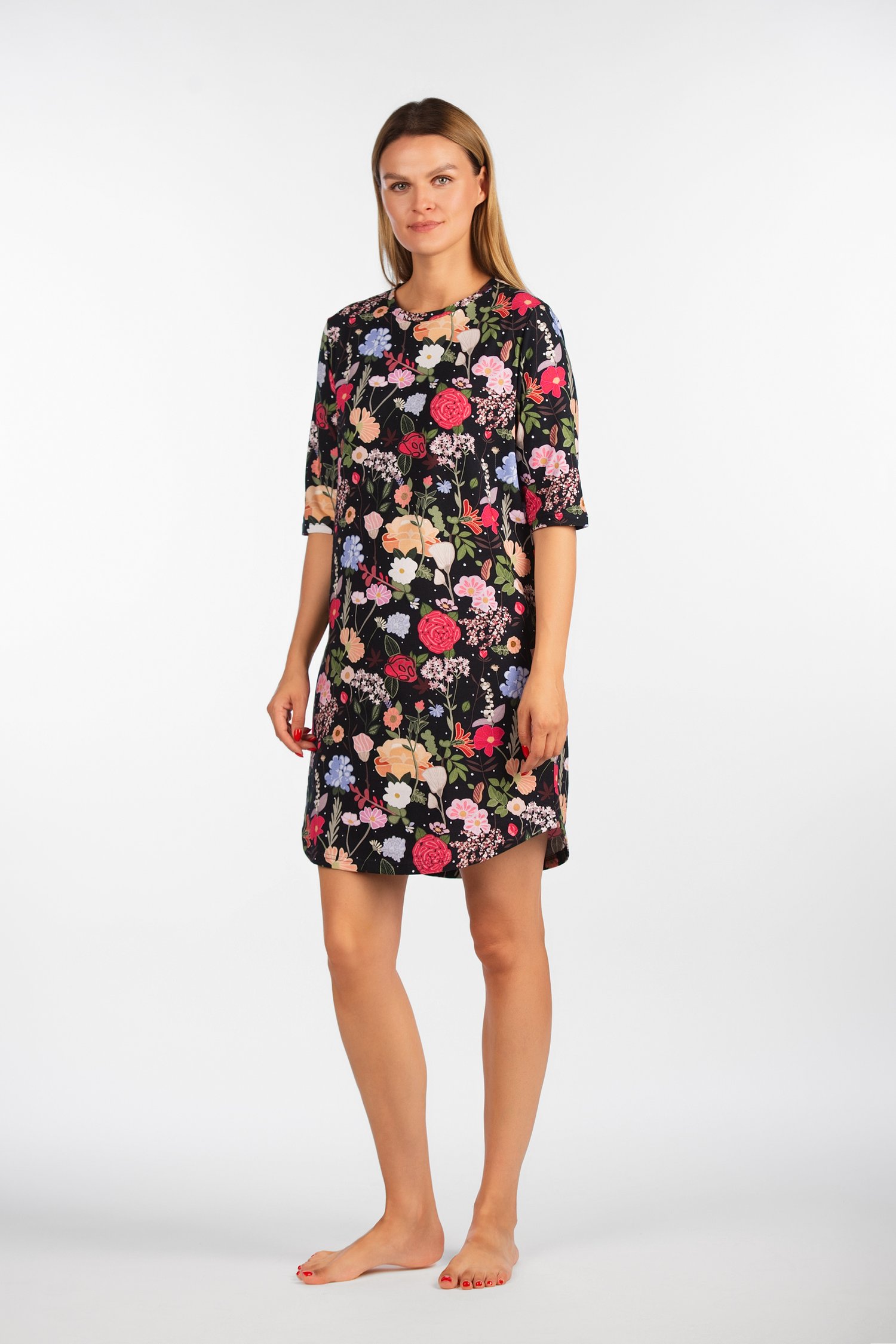 Šukuotinės medvilnės naktiniai "Garbanota"