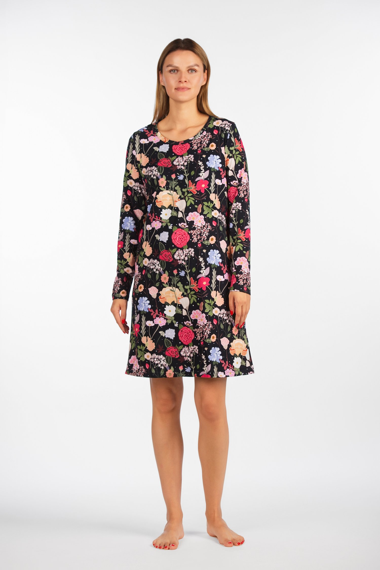 Šukuotinės medvilnės naktiniai "Garbanota"