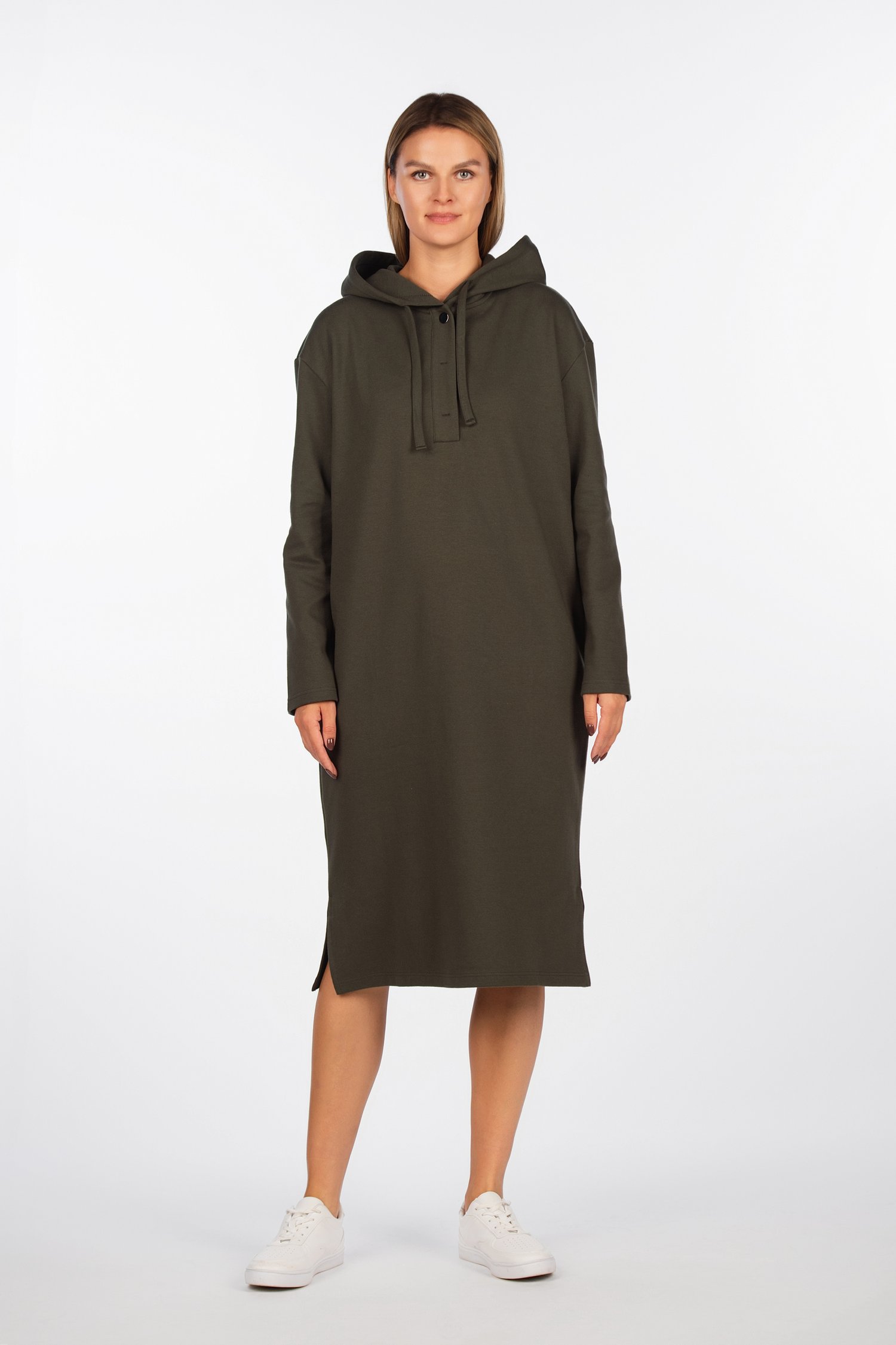 Suknelė su šukuotine medvilne