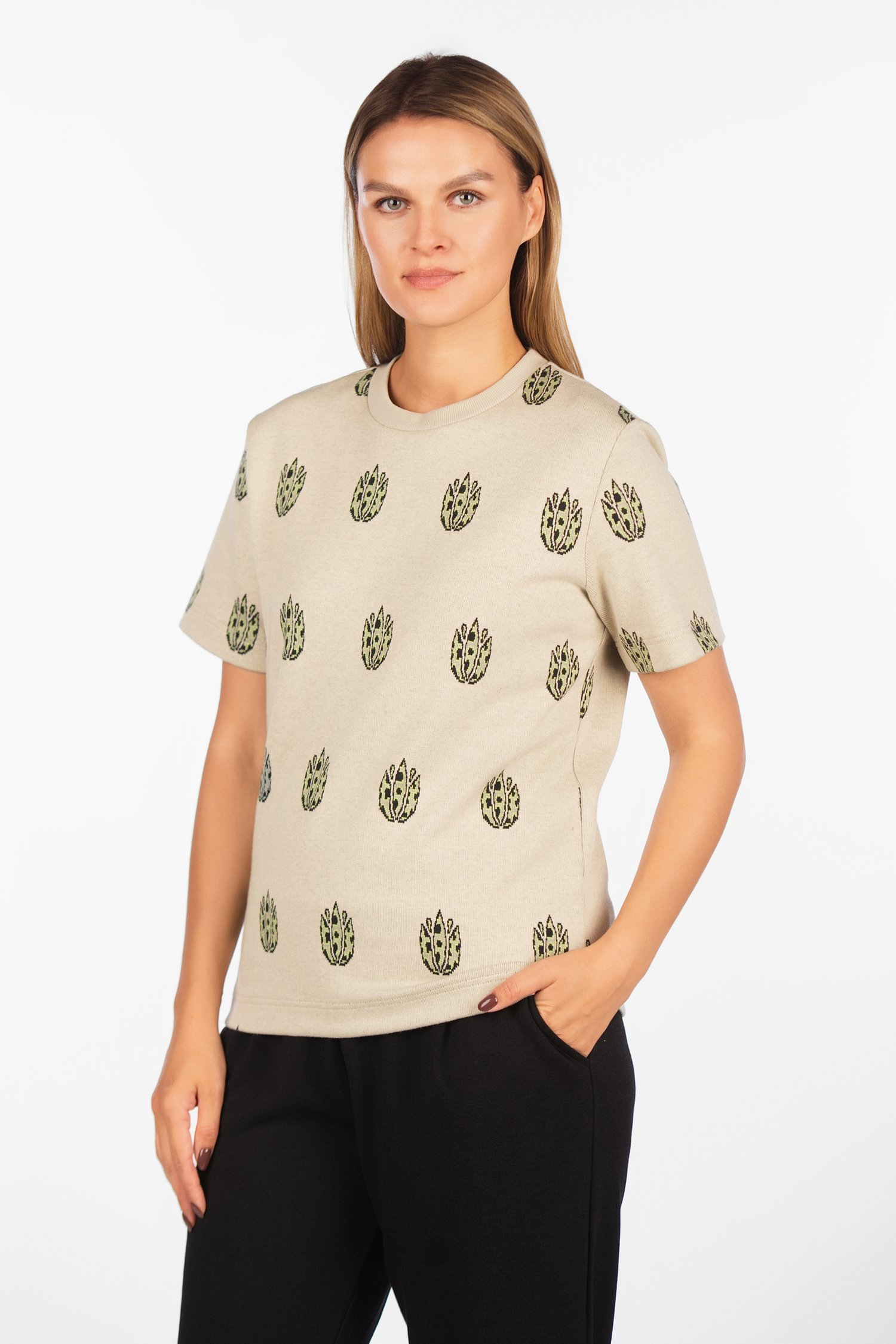 Šukuotinės medvilnės palaidinė "Garbanota"