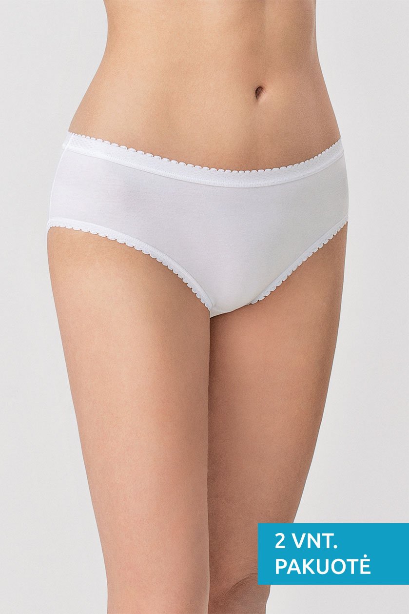 Šukuotinės medvilnės kelnaičių pakuotė - 2 vnt.