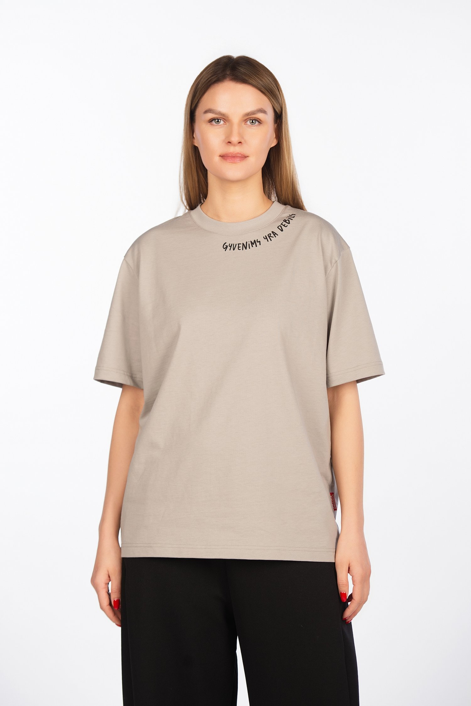 Šukuotinės medvilnės unisex marškinėliai "Pietinia kronikas"