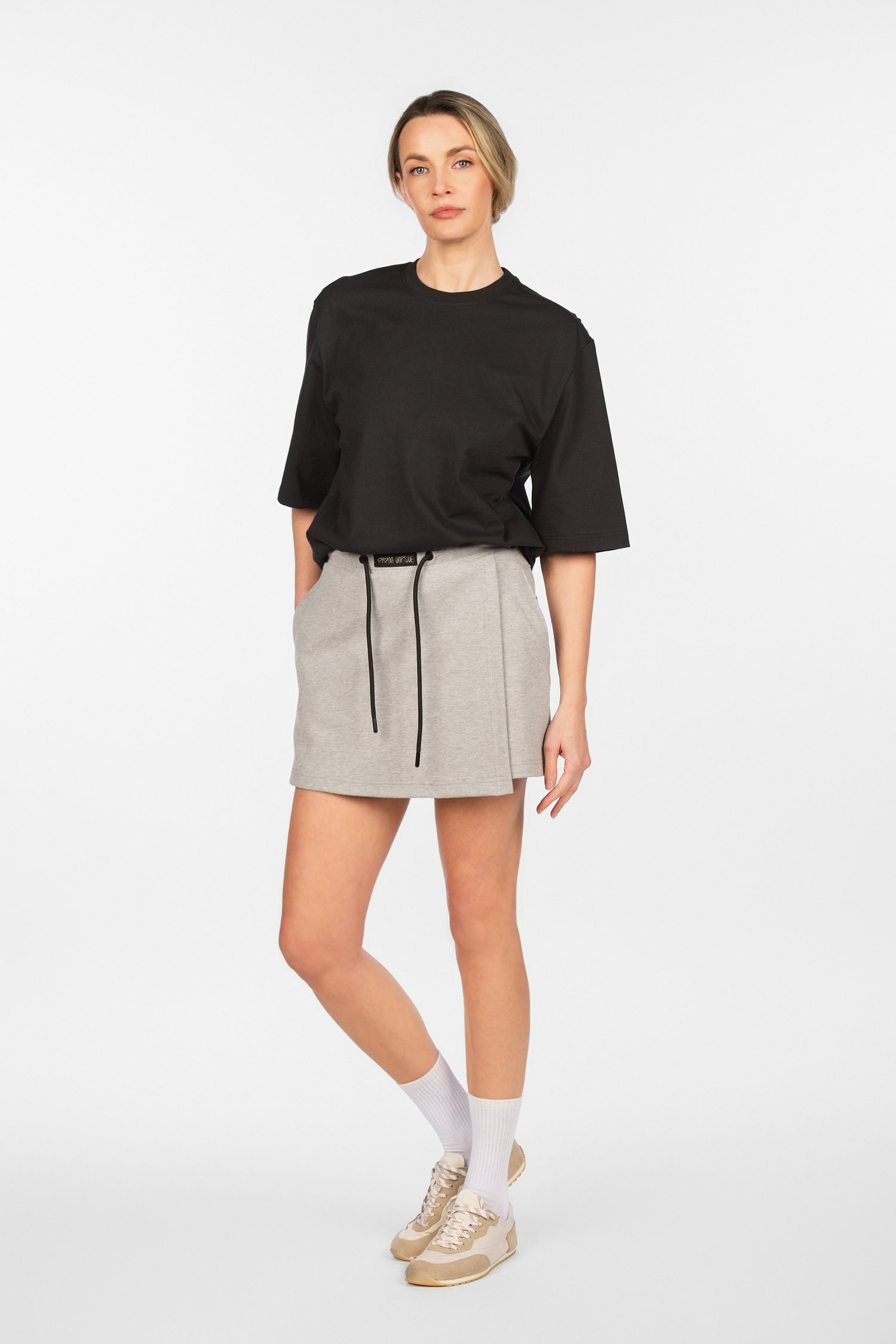 Šukuotinės medvilnės marškinėliai "Diana Vapsvė"