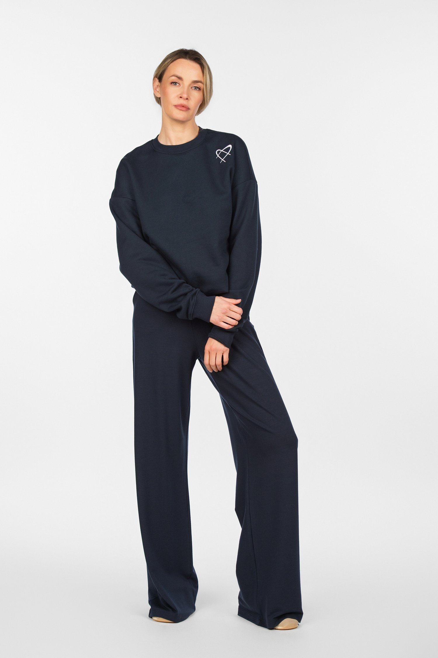 Šukuotinės medvilnės džemperis "Diana Vapsvė"