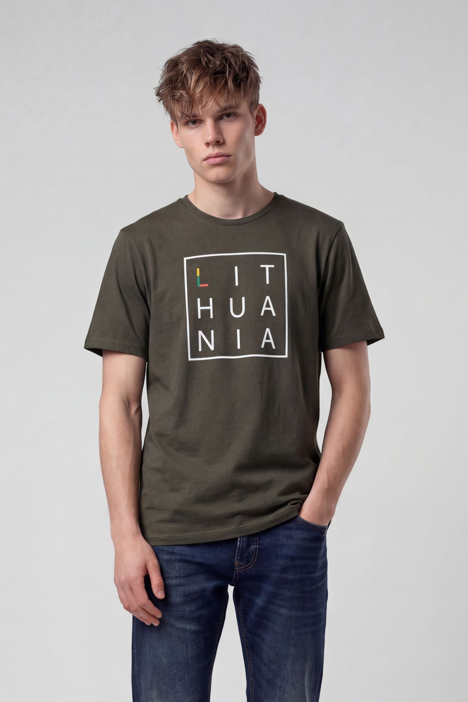 Šukuotinės medvilnės marškinėliai