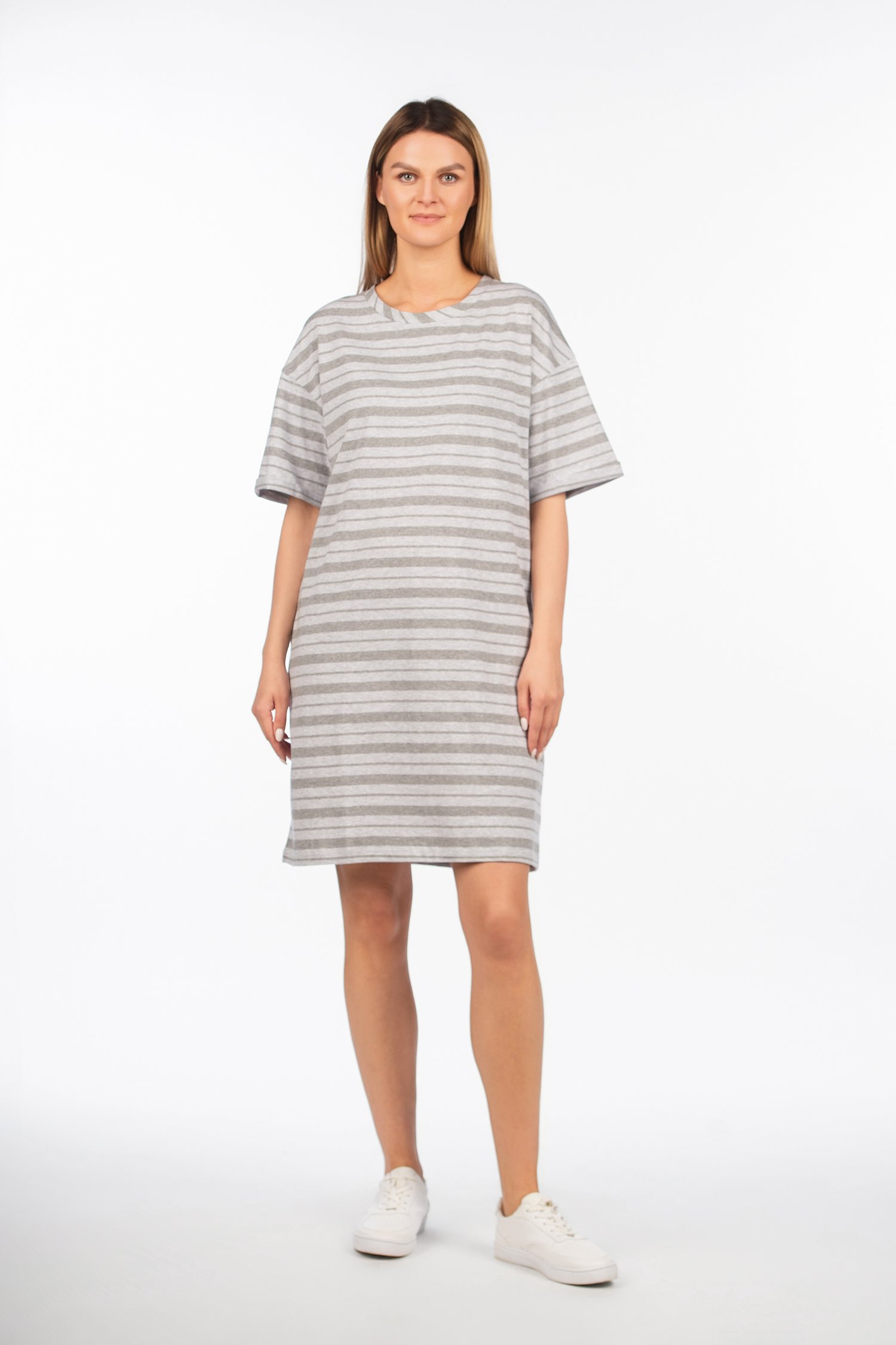 Šukuotinės medvilnės suknelė