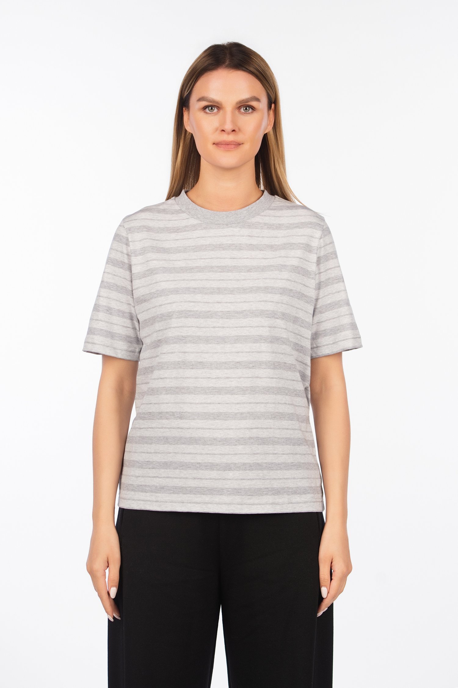 Šukuotinės medvilnės marškinėliai