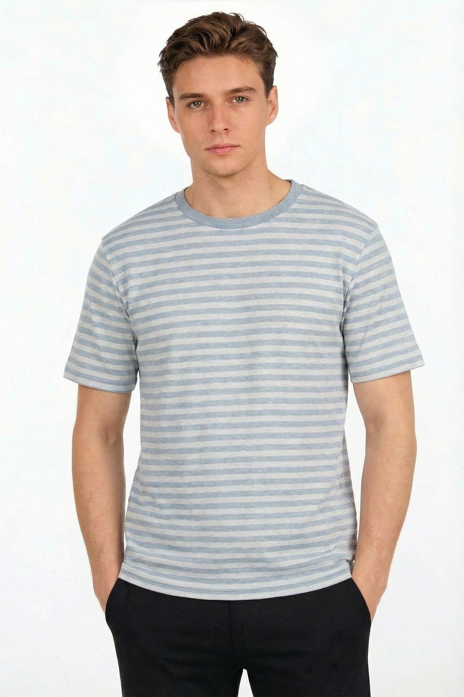 Šukuotinės medvilnės marškinėliai