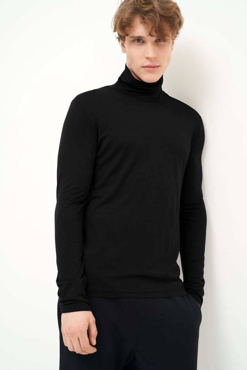 Marškinėliai - golfas su Tencel puoštu ir merino vilna