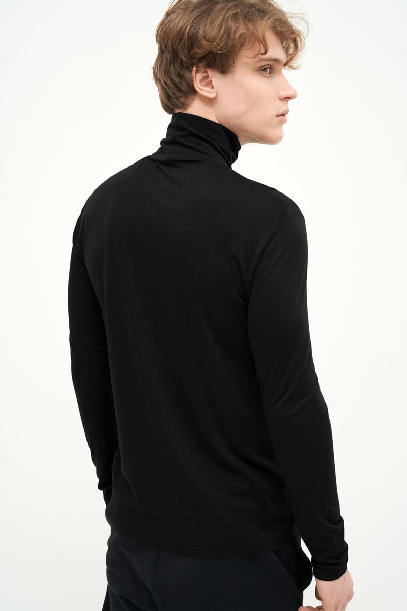 Marškinėliai - golfas su Tencel puoštu ir merino vilna