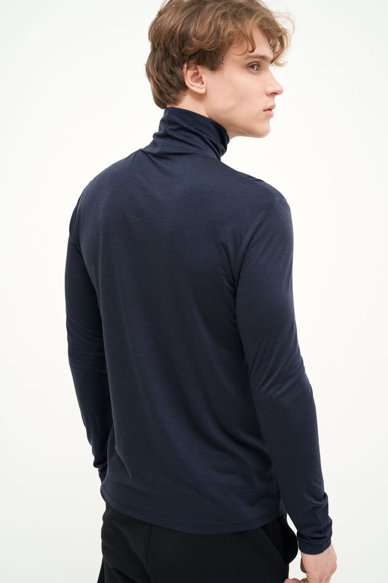 Marškinėliai - golfas su Tencel puoštu ir merino vilna