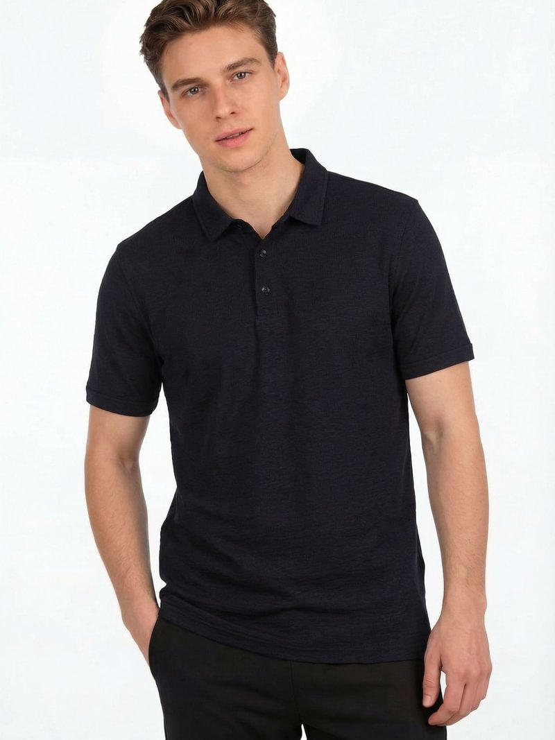 Merino vilnos marskineliai su polo apykakle