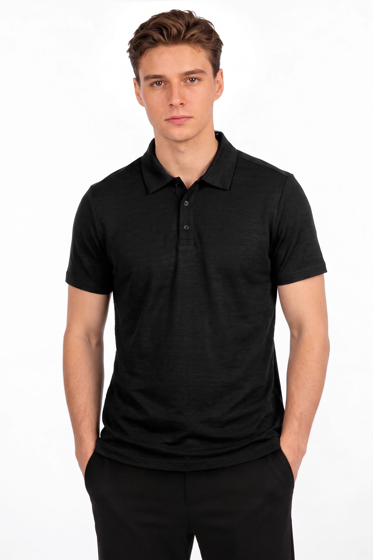 Merino vilnos polo marškinėliai