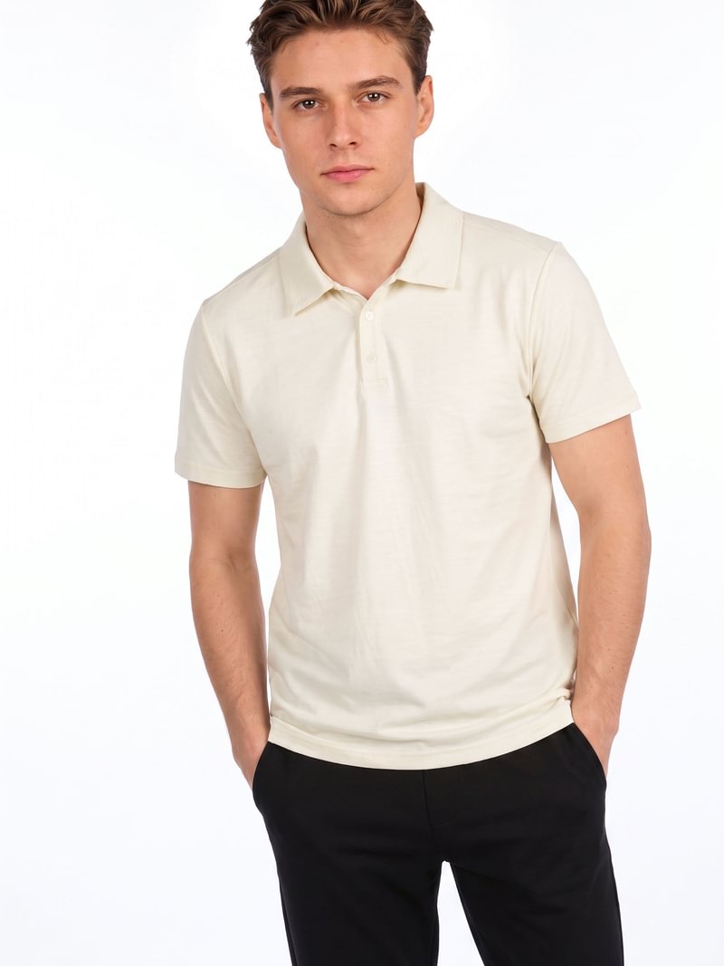 Premium merino vilnos polo marskineliai