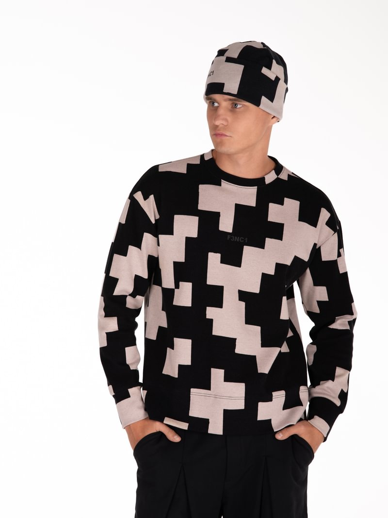 UNISEX šukuotinės medvilnės džemperis "Raimedas Latvys"