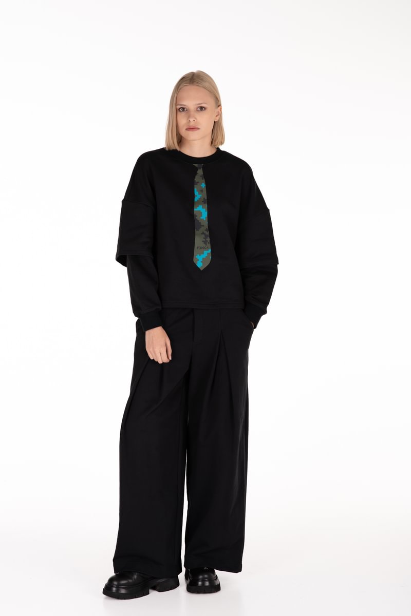 UNISEX šukuotinės medvilnės džemperis "Raimedas Latvys"