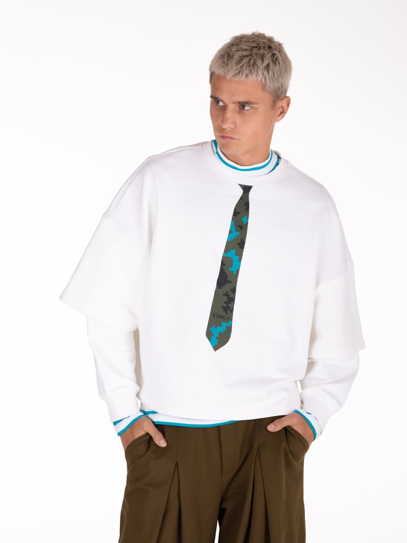 UNISEX šukuotinės medvilnės džemperis "Raimedas Latvys"