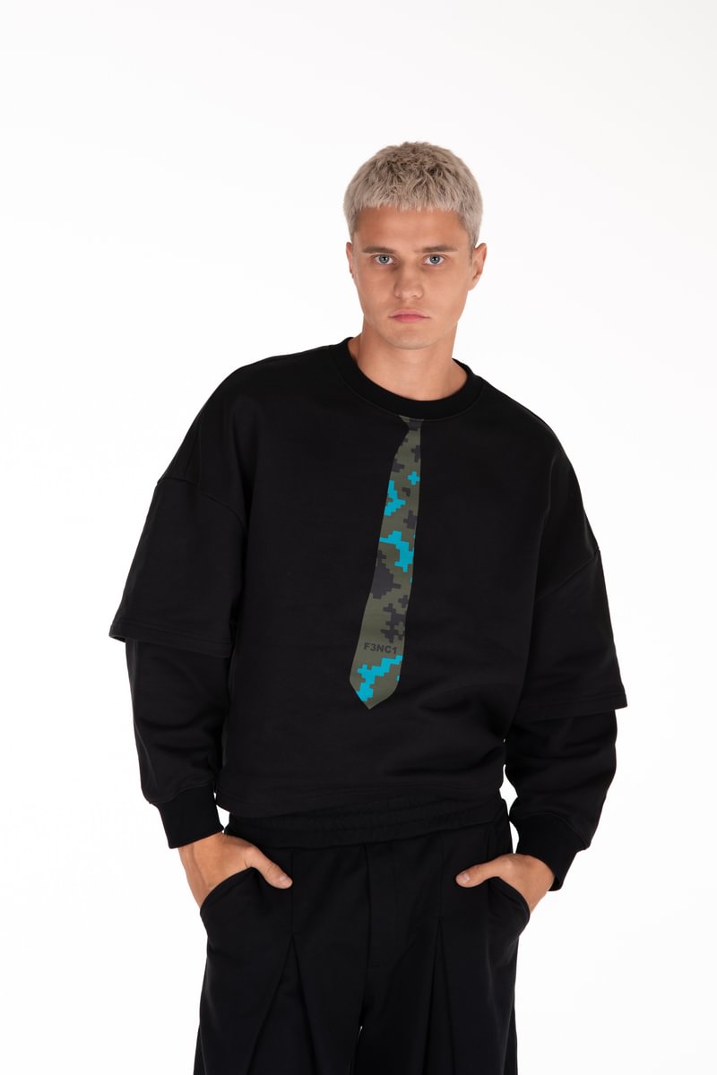UNISEX šukuotinės medvilnės džemperis "Raimedas Latvys"