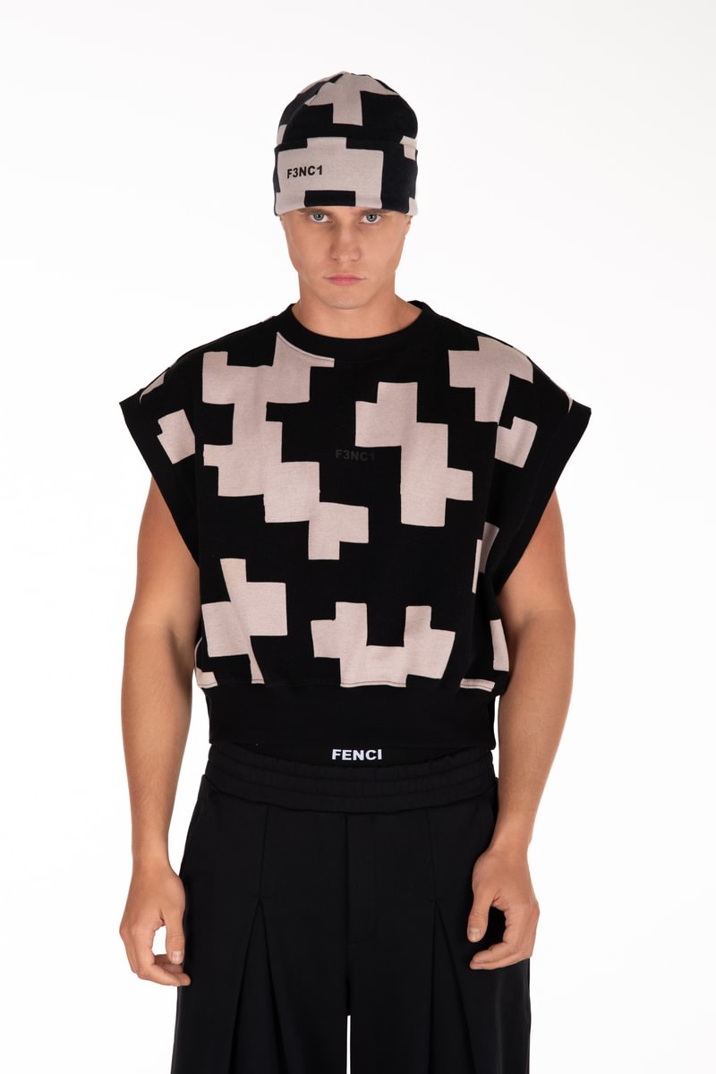 UNISEX šukuotinės medvilnės liemenė "Raimedas Latvys"