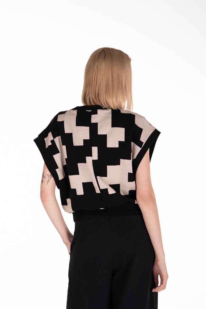 UNISEX šukuotinės medvilnės liemenė "Raimedas Latvys"
